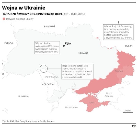 Wojna Rosji z Ukrainą. Dzień 1483