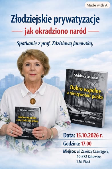 Cała prawda o prywatyzacji Balcerowicza – spotkanie w Katowicach